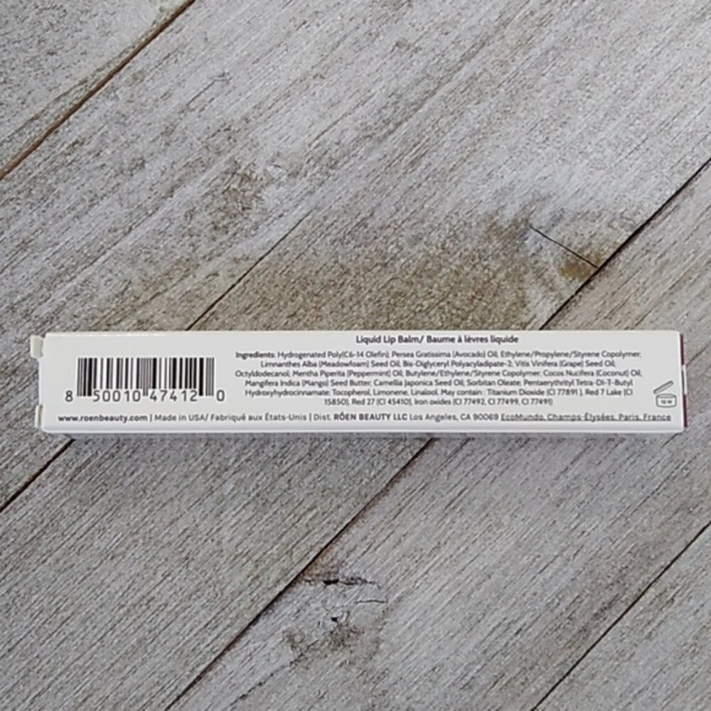 NIB RÓEN BEAUTY Kiss My Liquid Lip Balm in Scout (Deep Berry) - Picture 6 of 10
